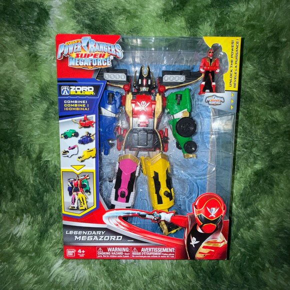 *NEW Bandai Power Rangers Super Megaforce DX Legendary Megazord with Ranger Key - Picture 1 of 3